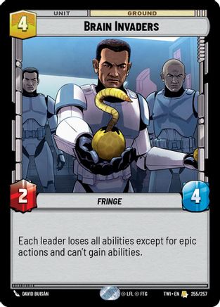 Brain Invaders (255/257) - Twilight of the Republic Foil - Premium Star Wars: Unlimited Single from Twilight of the Republic - Just $0.11! Shop now at Game Crave Tournament Store