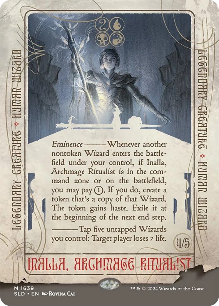 Inalla, Archmage Ritualist (SLD-1639) - Secret Lair Drop (Borderless) - Premium MTG Single from Wizards of the Coast - Just $5.50! Shop now at Game Crave Tournament Store