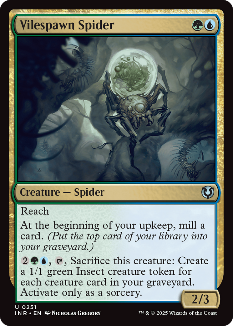 Vilespawn Spider (-251) - Innistrad Remastered - Premium MTG Single from Wizards of the Coast - Just $0.25! Shop now at Game Crave Tournament Store