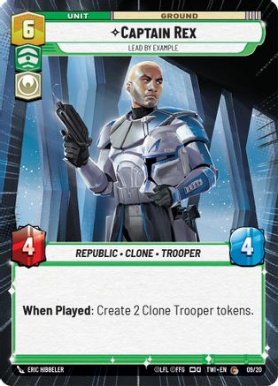 Captain Rex - Lead by Example (Hyperspace) (09/20) - Twilight of the Republic Weekly Play Promos - Premium Star Wars: Unlimited Single from Twilight of the Republic: Weekly Play Promos - Just $0.13! Shop now at Game Crave Tournament Store