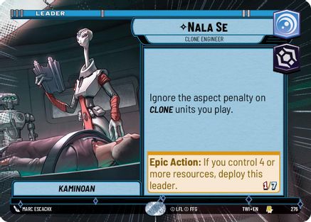 Nala Se - Clone Engineer (Hyperspace) (276) - Twilight of the Republic - Premium Star Wars: Unlimited Single from Twilight of the Republic - Just $0.11! Shop now at Game Crave Tournament Store