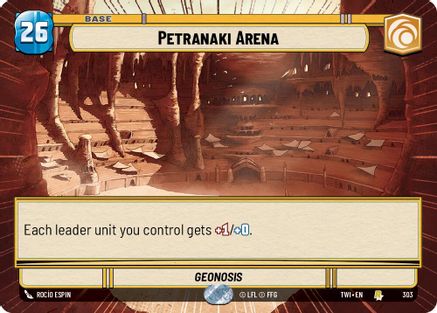 Petranaki Arena (Hyperspace) (303) - Twilight of the Republic Foil - Premium Star Wars: Unlimited Single from Twilight of the Republic - Just $3.88! Shop now at Game Crave Tournament Store