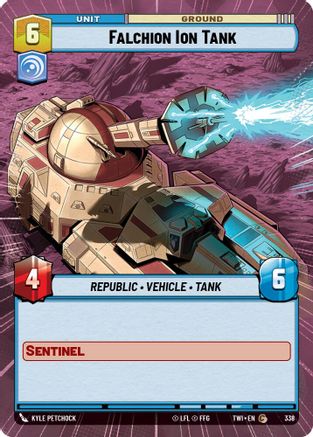 Falchion Ion Tank (Hyperspace) (338) - Twilight of the Republic Foil - Premium Star Wars: Unlimited Single from Twilight of the Republic - Just $0.08! Shop now at Game Crave Tournament Store