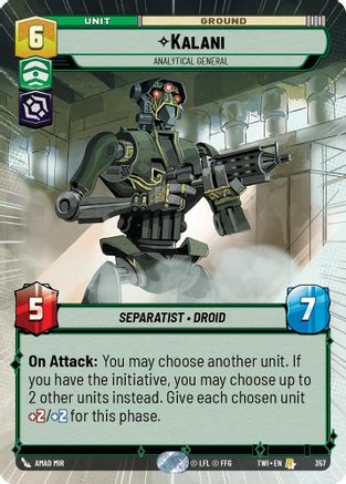 Kalani - Analytical General (Hyperspace) (357) - Twilight of the Republic Foil - Premium Star Wars: Unlimited Single from Twilight of the Republic - Just $0.50! Shop now at Game Crave Tournament Store