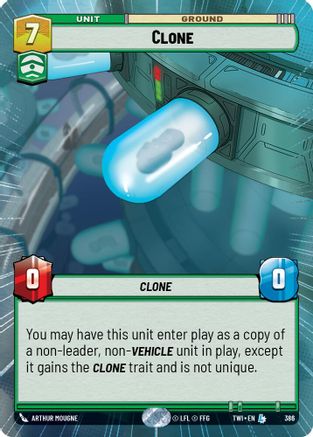 Clone (Hyperspace) (386) - Twilight of the Republic - Premium Star Wars: Unlimited Single from Twilight of the Republic - Just $0.98! Shop now at Game Crave Tournament Store