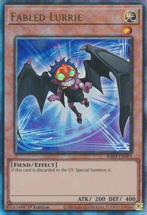 Fabled Lurrie (PUR) (RA03-EN003) - Quarter Century Bonanza 1st Edition - Premium Yugioh Single from Konami - Just $0.38! Shop now at Game Crave Tournament Store