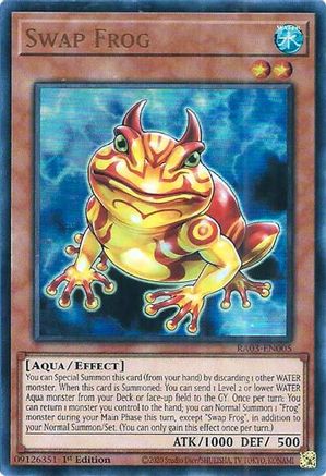 Swap Frog (UR) (RA03-EN005) - Quarter Century Bonanza 1st Edition - Premium Yugioh Single from Konami - Just $0.25! Shop now at Game Crave Tournament Store