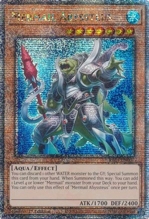 Mermail Abyssteus (Quarter Century Secret Rare) (RA03-EN007) - Quarter Century Bonanza 1st Edition - Premium Yugioh Single from Konami - Just $7.34! Shop now at Game Crave Tournament Store
