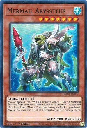 Mermail Abyssteus (RA03-EN007) - Quarter Century Bonanza 1st Edition - Premium Yugioh Single from Konami - Just $0.25! Shop now at Game Crave Tournament Store