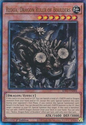 Redox, Dragon Ruler of Boulders (PUR) (RA03-EN008) - Quarter Century Bonanza 1st Edition - Premium Yugioh Single from Konami - Just $1.24! Shop now at Game Crave Tournament Store