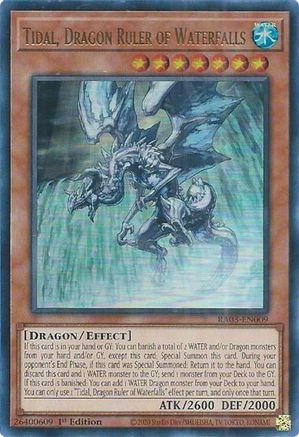 Tidal, Dragon Ruler of Waterfalls (UR) (RA03-EN009) - Quarter Century Bonanza 1st Edition - Premium Yugioh Single from Konami - Just $0.25! Shop now at Game Crave Tournament Store