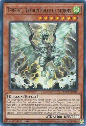 Tempest, Dragon Ruler of Storms (RA03-EN011) - Quarter Century Bonanza 1st Edition - Premium Yugioh Single from Konami - Just $0.25! Shop now at Game Crave Tournament Store