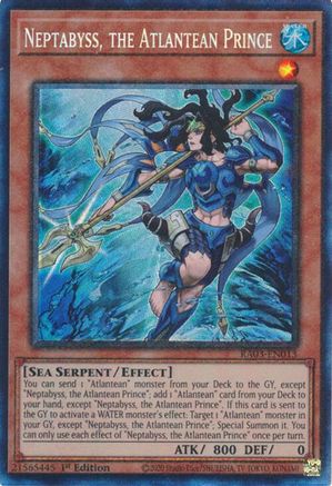 Neptabyss, the Atlantean Prince (PCR) (RA03-EN013) - Quarter Century Bonanza 1st Edition - Premium Yugioh Single from Konami - Just $0.50! Shop now at Game Crave Tournament Store