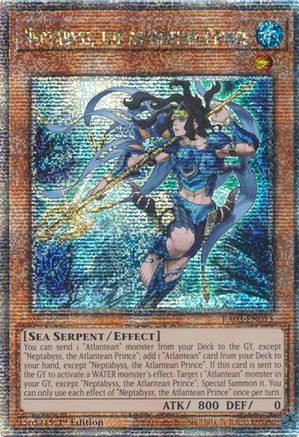 Neptabyss, the Atlantean Prince (Quarter Century Secret Rare) (RA03-EN013) - Quarter Century Bonanza 1st Edition - Premium Yugioh Single from Konami - Just $8.45! Shop now at Game Crave Tournament Store