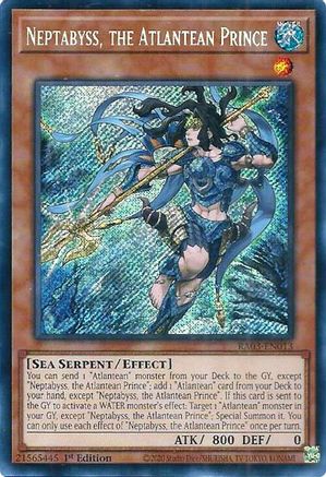 Neptabyss, the Atlantean Prince (Secret Rare) (RA03-EN013) - Quarter Century Bonanza 1st Edition - Premium Yugioh Single from Konami - Just $0.25! Shop now at Game Crave Tournament Store