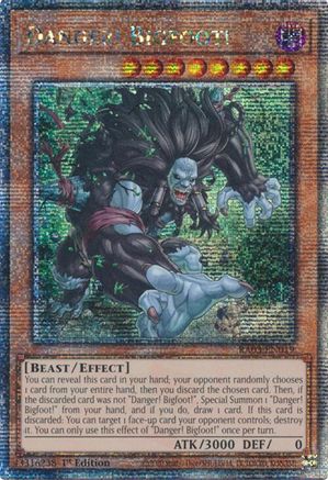 Danger! Bigfoot! (Quarter Century Secret Rare) (RA03-EN019) - Quarter Century Bonanza 1st Edition - Premium Yugioh Single from Konami - Just $2.04! Shop now at Game Crave Tournament Store