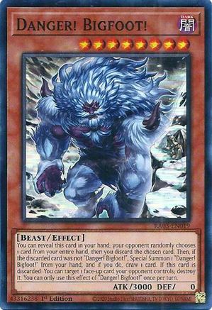 Danger! Bigfoot! (Alternate Art) (RA03-EN019) - Quarter Century Bonanza 1st Edition - Premium Yugioh Single from Konami - Just $0.25! Shop now at Game Crave Tournament Store