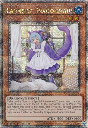 Laundry Dragonmaid (Quarter Century Secret Rare) (RA03-EN021) - Quarter Century Bonanza 1st Edition - Premium Yugioh Single from Konami - Just $3.54! Shop now at Game Crave Tournament Store