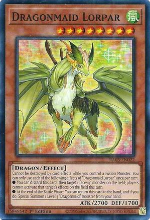 Dragonmaid Lorpar (RA03-EN022) - Quarter Century Bonanza 1st Edition - Premium Yugioh Single from Konami - Just $0.25! Shop now at Game Crave Tournament Store
