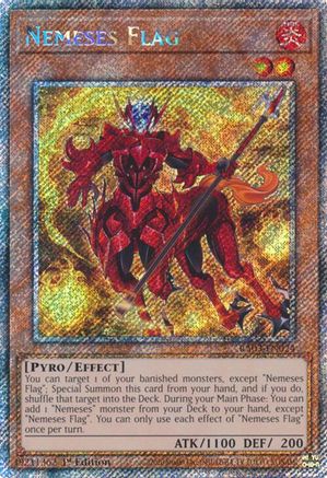 Nemeses Flag (Platinum Secret Rare) (RA03-EN024) - Quarter Century Bonanza 1st Edition - Premium Yugioh Single from Konami - Just $0.48! Shop now at Game Crave Tournament Store