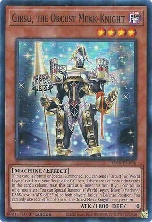 Girsu, the Orcust Mekk-Knight (RA03-EN026) - Quarter Century Bonanza 1st Edition - Premium Yugioh Single from Konami - Just $0.25! Shop now at Game Crave Tournament Store