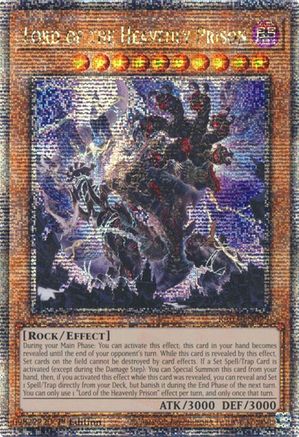 Lord of the Heavenly Prison (Quarter Century Secret Rare) (RA03-EN029) - Quarter Century Bonanza 1st Edition - Premium Yugioh Single from Konami - Just $5.20! Shop now at Game Crave Tournament Store