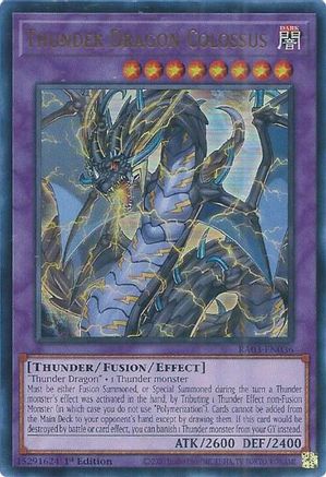 Thunder Dragon Colossus (UR) (RA03-EN036) - Quarter Century Bonanza 1st Edition - Premium Yugioh Single from Konami - Just $0.25! Shop now at Game Crave Tournament Store