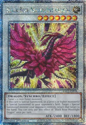Black Rose Moonlight Dragon (Quarter Century Secret Rare) (RA03-EN038) - Quarter Century Bonanza 1st Edition - Premium Yugioh Single from Konami - Just $7.64! Shop now at Game Crave Tournament Store