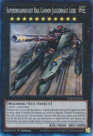 Superdreadnought Rail Cannon Juggernaut Liebe (PCR) (RA03-EN041) - Quarter Century Bonanza 1st Edition - Premium Yugioh Single from Konami - Just $0.18! Shop now at Game Crave Tournament Store
