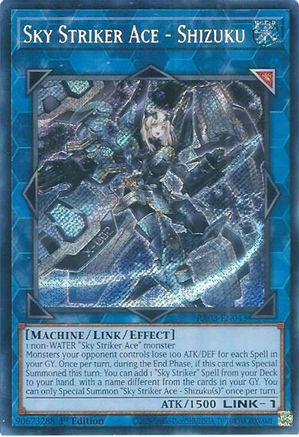 Sky Striker Ace - Shizuku (Secret Rare) (RA03-EN043) - Quarter Century Bonanza 1st Edition - Premium Yugioh Single from Konami - Just $0.25! Shop now at Game Crave Tournament Store