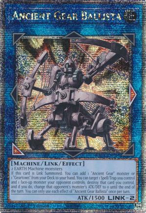 Ancient Gear Ballista (Quarter Century Secret Rare) (RA03-EN046) - Quarter Century Bonanza 1st Edition - Premium Yugioh Single from Konami - Just $2.06! Shop now at Game Crave Tournament Store