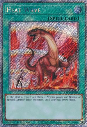 Heat Wave (Platinum Secret Rare) (RA03-EN058) - Quarter Century Bonanza 1st Edition - Premium Yugioh Single from Konami - Just $0.94! Shop now at Game Crave Tournament Store