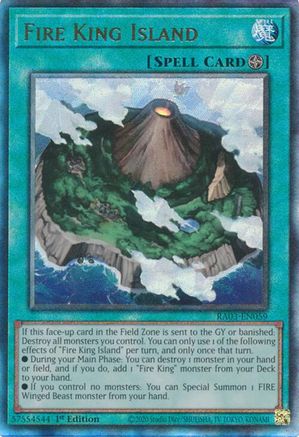 Fire King Island (PUR) (RA03-EN059) - Quarter Century Bonanza 1st Edition - Premium Yugioh Single from Konami - Just $0.25! Shop now at Game Crave Tournament Store