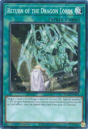 Return of the Dragon Lords (RA03-EN060) - Quarter Century Bonanza 1st Edition - Premium Yugioh Single from Konami - Just $0.26! Shop now at Game Crave Tournament Store