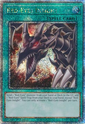 Red-Eyes Insight (Quarter Century Secret Rare) (RA03-EN061) - Quarter Century Bonanza 1st Edition - Premium Yugioh Single from Konami - Just $4.78! Shop now at Game Crave Tournament Store
