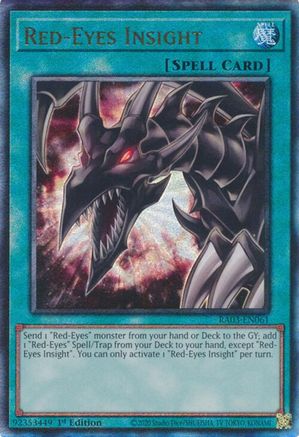 Red-Eyes Insight (PUR) (RA03-EN061) - Quarter Century Bonanza 1st Edition - Premium Yugioh Single from Konami - Just $0.40! Shop now at Game Crave Tournament Store