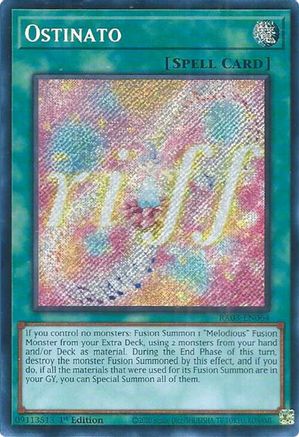 Ostinato (Secret Rare) (RA03-EN064) - Quarter Century Bonanza 1st Edition - Premium Yugioh Single from Konami - Just $0.25! Shop now at Game Crave Tournament Store