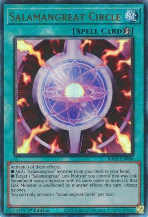 Salamangreat Circle (PUR) (RA03-EN066) - Quarter Century Bonanza 1st Edition - Premium Yugioh Single from Konami - Just $0.25! Shop now at Game Crave Tournament Store