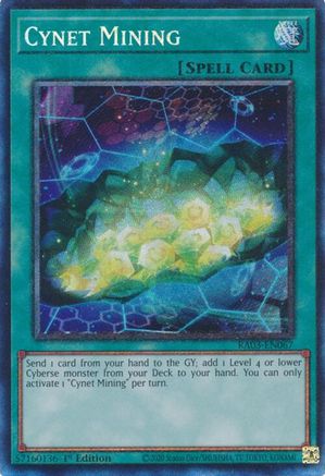 Cynet Mining (PCR) (RA03-EN067) - Quarter Century Bonanza 1st Edition - Premium Yugioh Single from Konami - Just $1.47! Shop now at Game Crave Tournament Store