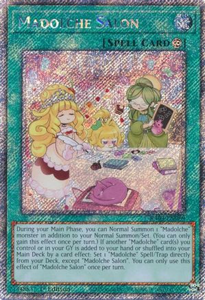 Madolche Salon (Platinum Secret Rare) (RA03-EN069) - Quarter Century Bonanza 1st Edition - Premium Yugioh Single from Konami - Just $0.40! Shop now at Game Crave Tournament Store