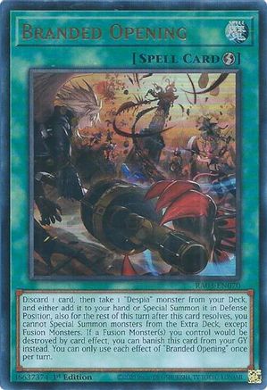 Branded Opening (UR) (RA03-EN070) - Quarter Century Bonanza 1st Edition - Premium Yugioh Single from Konami - Just $0.25! Shop now at Game Crave Tournament Store