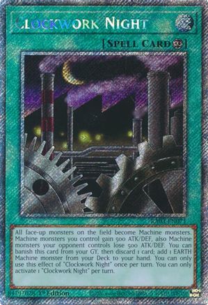 Clockwork Night (Platinum Secret Rare) (RA03-EN071) - Quarter Century Bonanza 1st Edition - Premium Yugioh Single from Konami - Just $1.58! Shop now at Game Crave Tournament Store