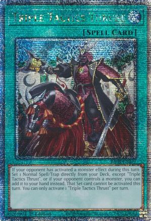 Triple Tactics Thrust (Quarter Century Secret Rare) (RA03-EN072) - Quarter Century Bonanza 1st Edition - Premium Yugioh Single from Konami - Just $45.26! Shop now at Game Crave Tournament Store
