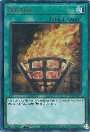 Bonfire (UR) (RA03-EN073) - Quarter Century Bonanza 1st Edition - Premium Yugioh Single from Konami - Just $0.57! Shop now at Game Crave Tournament Store