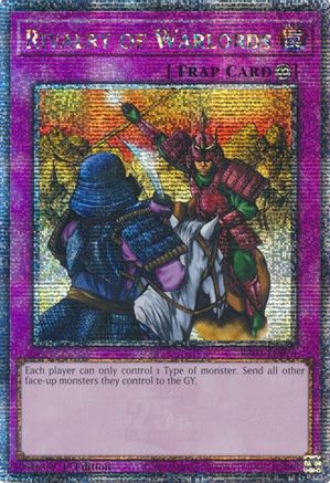 Rivalry of Warlords (Quarter Century Secret Rare) (RA03-EN075) - Quarter Century Bonanza 1st Edition - Premium Yugioh Single from Konami - Just $4.96! Shop now at Game Crave Tournament Store