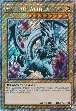 Blue-Eyes White Dragon (Platinum Secret Rare) (RA03-EN079) - Quarter Century Bonanza 1st Edition - Premium Yugioh Single from Konami - Just $5.92! Shop now at Game Crave Tournament Store