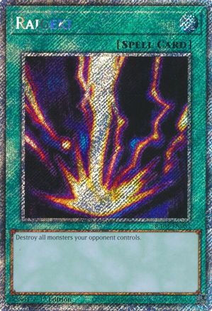 Raigeki (Platinum Secret Rare) (RA03-EN083) - Quarter Century Bonanza 1st Edition - Premium Yugioh Single from Konami - Just $2.38! Shop now at Game Crave Tournament Store