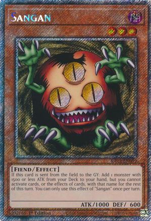 Sangan (Platinum Secret Rare) (RA03-EN089) - Quarter Century Bonanza 1st Edition - Premium Yugioh Single from Konami - Just $1.82! Shop now at Game Crave Tournament Store