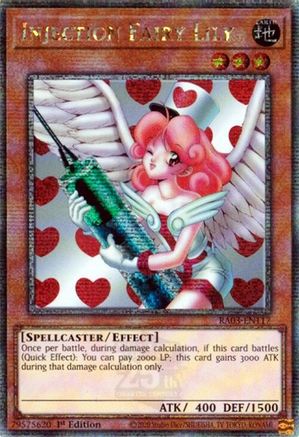 Injection Fairy Lily (Quarter Century Secret Rare) (RA03-EN117) - Quarter Century Bonanza 1st Edition - Premium Yugioh Single from Konami - Just $17.97! Shop now at Game Crave Tournament Store