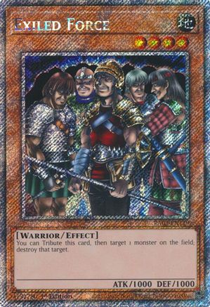 Exiled Force (Platinum Secret Rare) (RA03-EN119) - Quarter Century Bonanza 1st Edition - Premium Yugioh Single from Konami - Just $0.70! Shop now at Game Crave Tournament Store